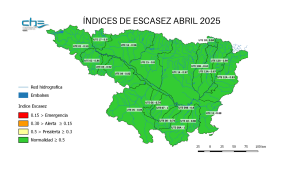 Informe índices de sequía a 30 de abril de 2025